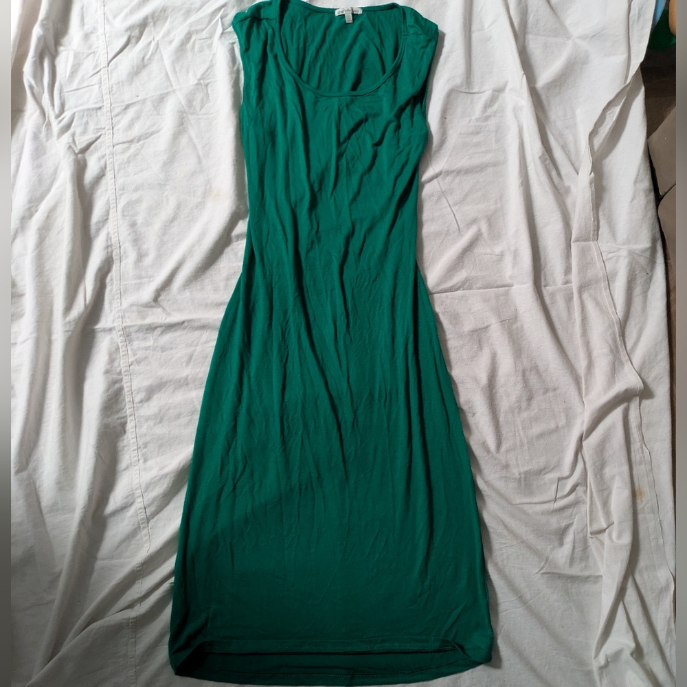 Charlotte Russe Green Sleeveless Bodycon Midi Dress
